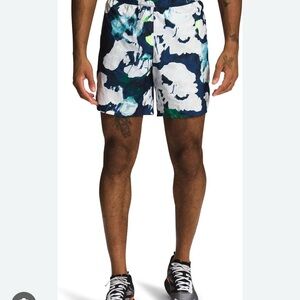The North Face Men's Navy and White Shorts